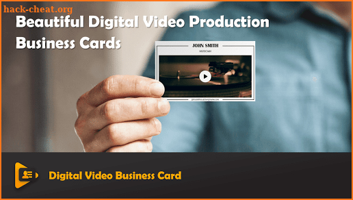 Digital Video Business Card, Visiting Card Maker screenshot