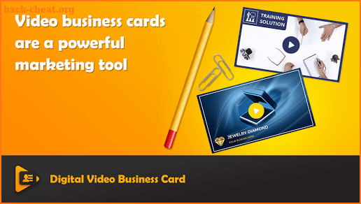 Digital Video Business Card, Visiting Card Maker screenshot