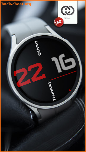 Digital Watch Face CRC041 screenshot