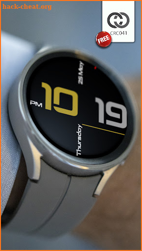 Digital Watch Face CRC041 screenshot