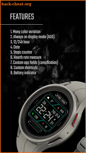 Digital watch face - DADAM47 screenshot