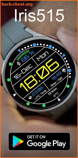 Digital Watch Face Iris515 screenshot