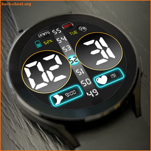 Digital Watch Face Key 011 screenshot