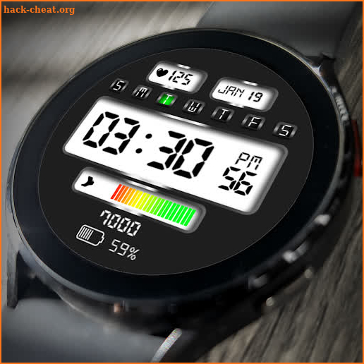 Digital Watch Face Key 013 screenshot