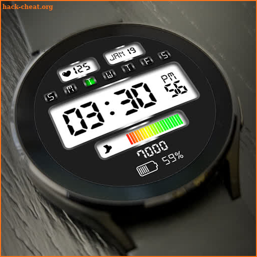 Digital Watch Face Key 013 screenshot