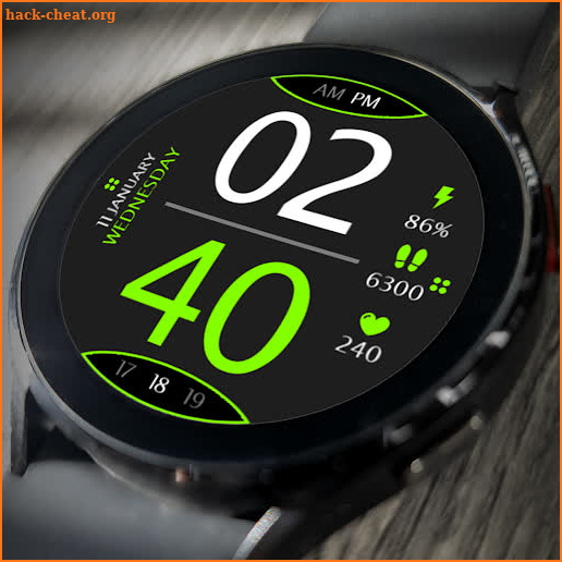 Digital Watch Face Key 016 screenshot