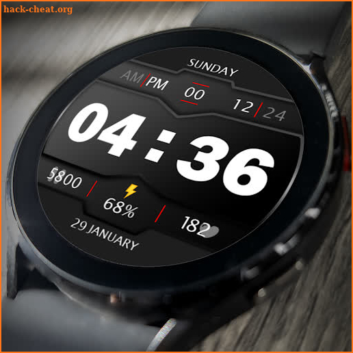 Digital Watch Face Key 017 screenshot