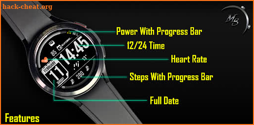 Digital Watch Face MB110 screenshot