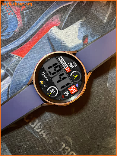 Digital watch face MB356 screenshot