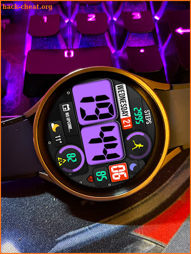 Digital watch face MB356 screenshot