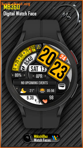 Digital Watch Face MB360 screenshot