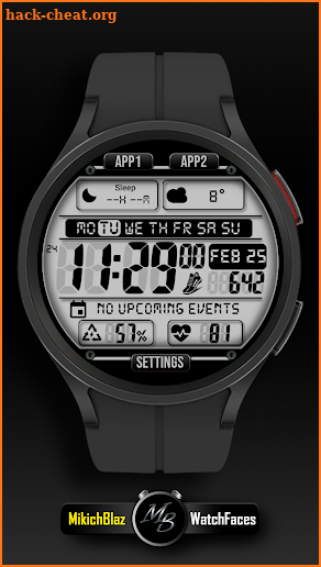 Digital Watch face MB397 screenshot