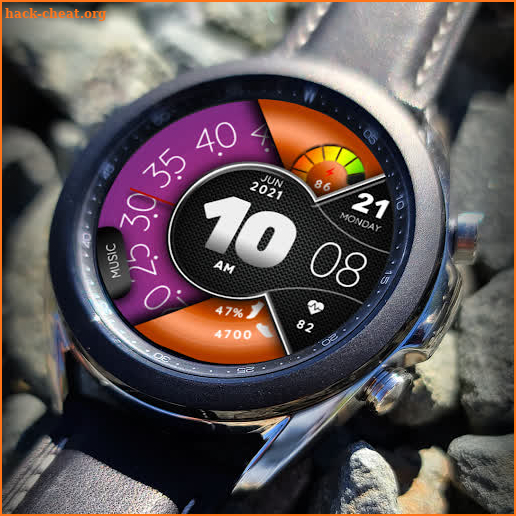 Digital Watch Face MJ212 screenshot