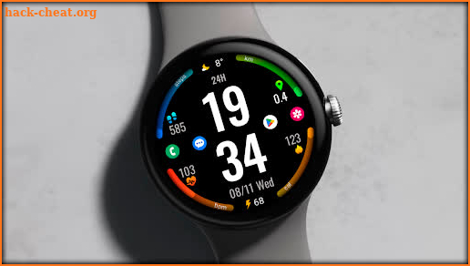 Digital watch face Xl23 screenshot