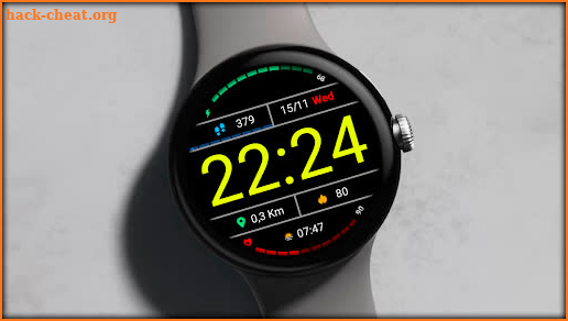 Digital watch face Xl28 screenshot