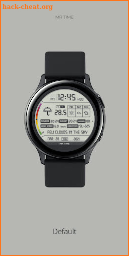 Digital Weather Info : Watch Face by MR TIME screenshot