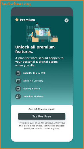 DigitalWill.com screenshot