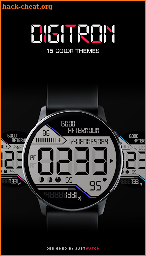 Digitron Watch Face screenshot