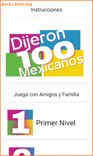 Dijeron 100 Mexicanos: Versión Tarjetas screenshot