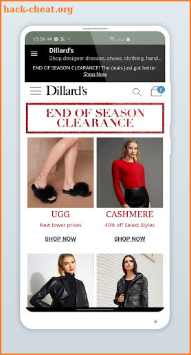 Dillard's screenshot