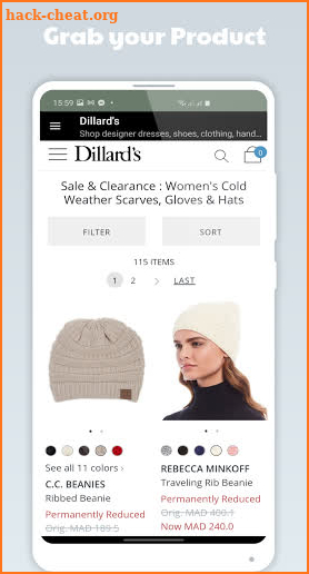 Dillard's screenshot