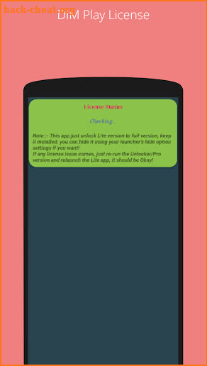 DIM Play License screenshot