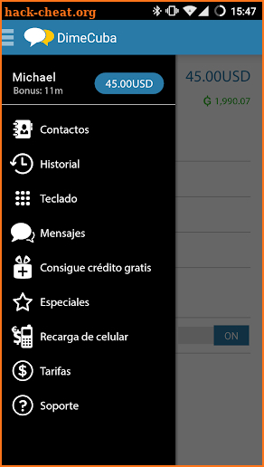 DimeCuba screenshot