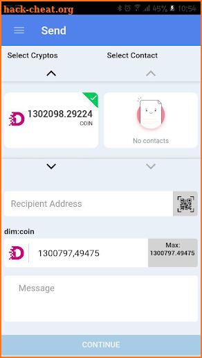 DIMWALLET screenshot