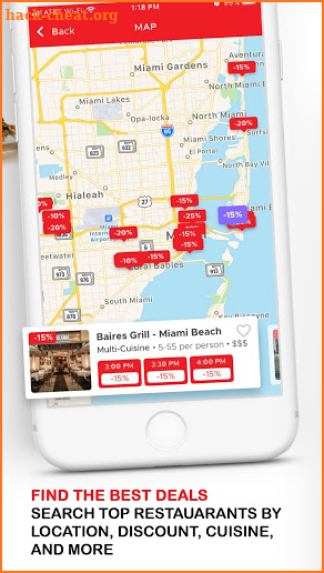 Dinely: Restaurant Discounts without a Coupon! screenshot