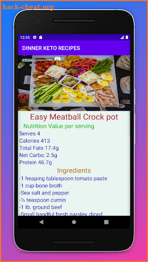 Dinner keto diet recipes screenshot