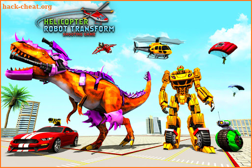 Dino Robot Car Transform Game screenshot