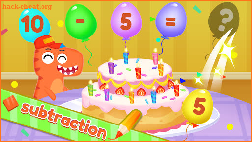 Dino School Kids Math Games +-x÷ Brain Games screenshot