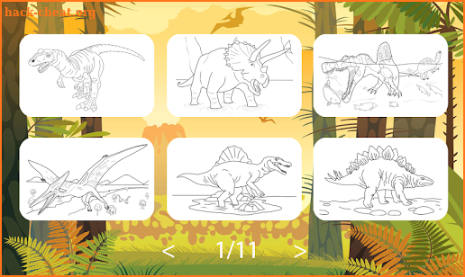 Dinosaur Coloring Book Kids Game screenshot