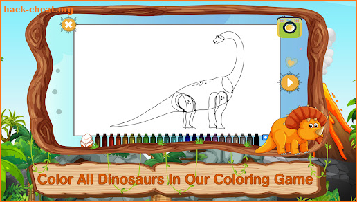 Dinosaur Coloring Pages Puzzle screenshot