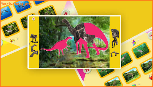 Dinosaur jigsaw puzzles & drawing games for kids screenshot