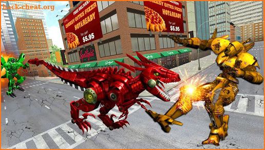 Dinosaur Robot Games : Raptor Jet Robot Transform screenshot