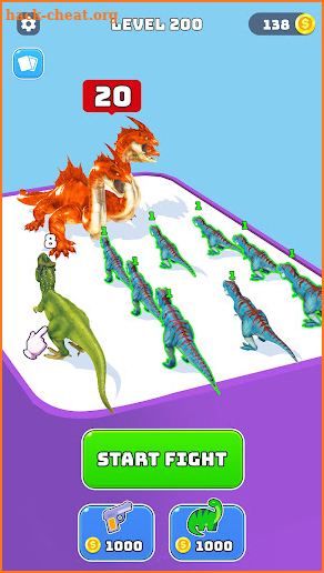 Dinosaurs Battle - Merge 3D screenshot