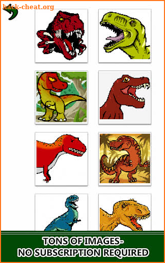 Dinosaurs Color by Number-Pixel Art Draw Coloring screenshot