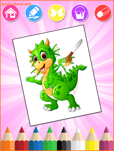 Dinosaurs Coloring Pages 2 screenshot