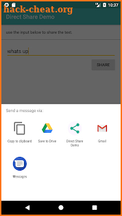 Direct Share Demo screenshot