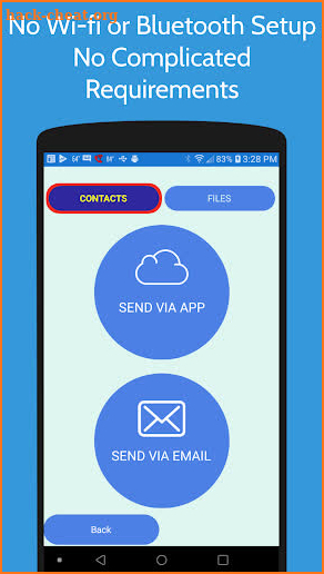 Direct Transfer Contacts/Files screenshot