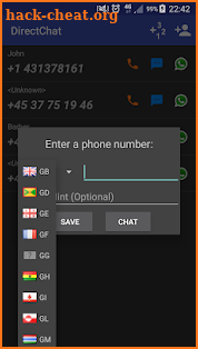 DirectChat - Simple Contact Manager screenshot