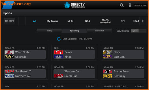 DIRECTV FOR BUSINESS Remote screenshot