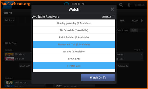 DIRECTV FOR BUSINESS Remote screenshot