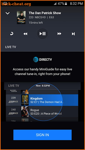 DIRECTV Remote App screenshot