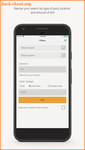 Dirt App screenshot