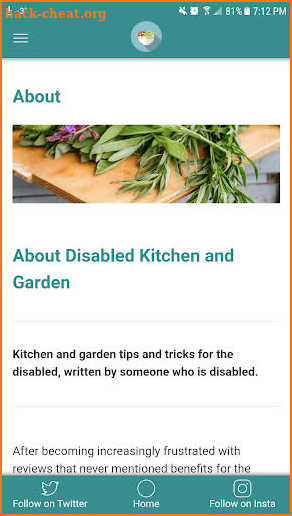 Disabled Kitchen and Garden screenshot