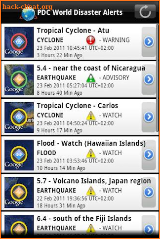 Disaster Alert screenshot