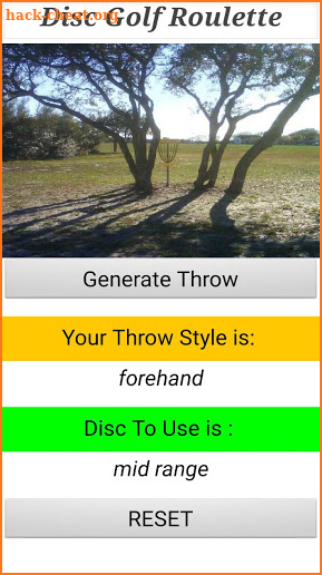 Disc Golf Roulette screenshot