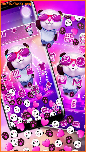 Disco Panda Gravity Theme screenshot